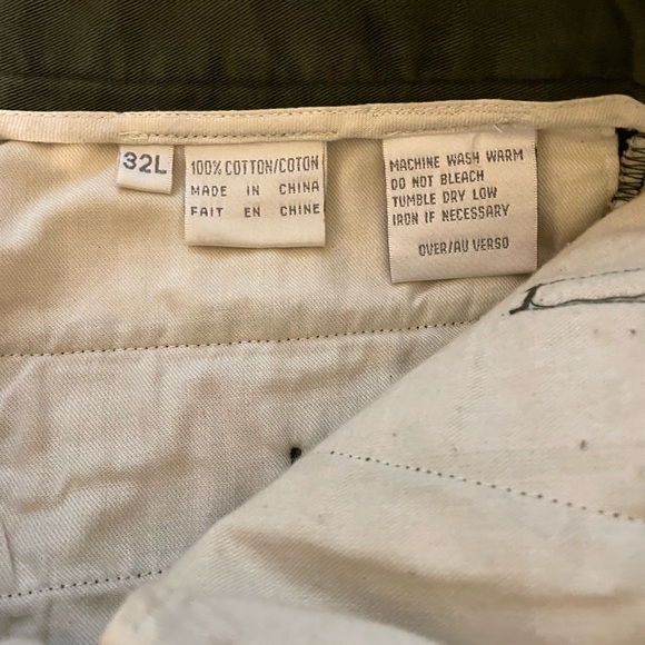 Claiborne Olive Green Wide-Leg Pants Size 32L - Picture 9 of 9